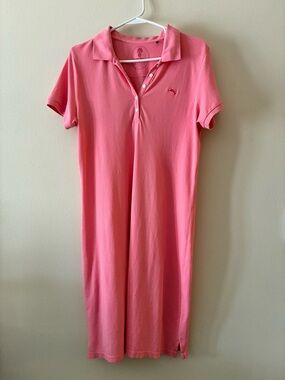 Tommy Bahama Bright Coral Polo Shirt Dress
